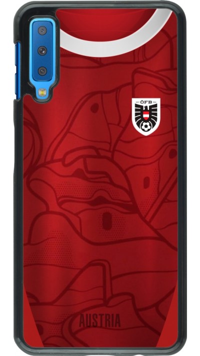 Coque Samsung Galaxy A7 - Maillot de football Autriche personnalisable