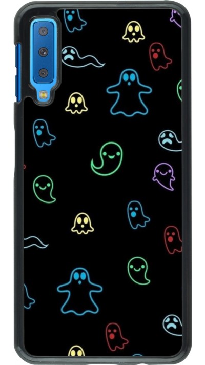 Coque Samsung Galaxy A7 - Halloween 2024 colorful ghosts