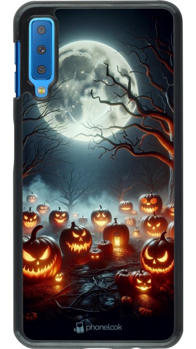 Coque Samsung Galaxy A7 - Halloween 2024 Many Pumpkins