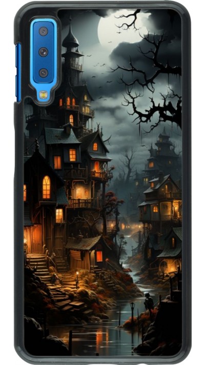 Coque Samsung Galaxy A7 - Halloween 2024 scary town