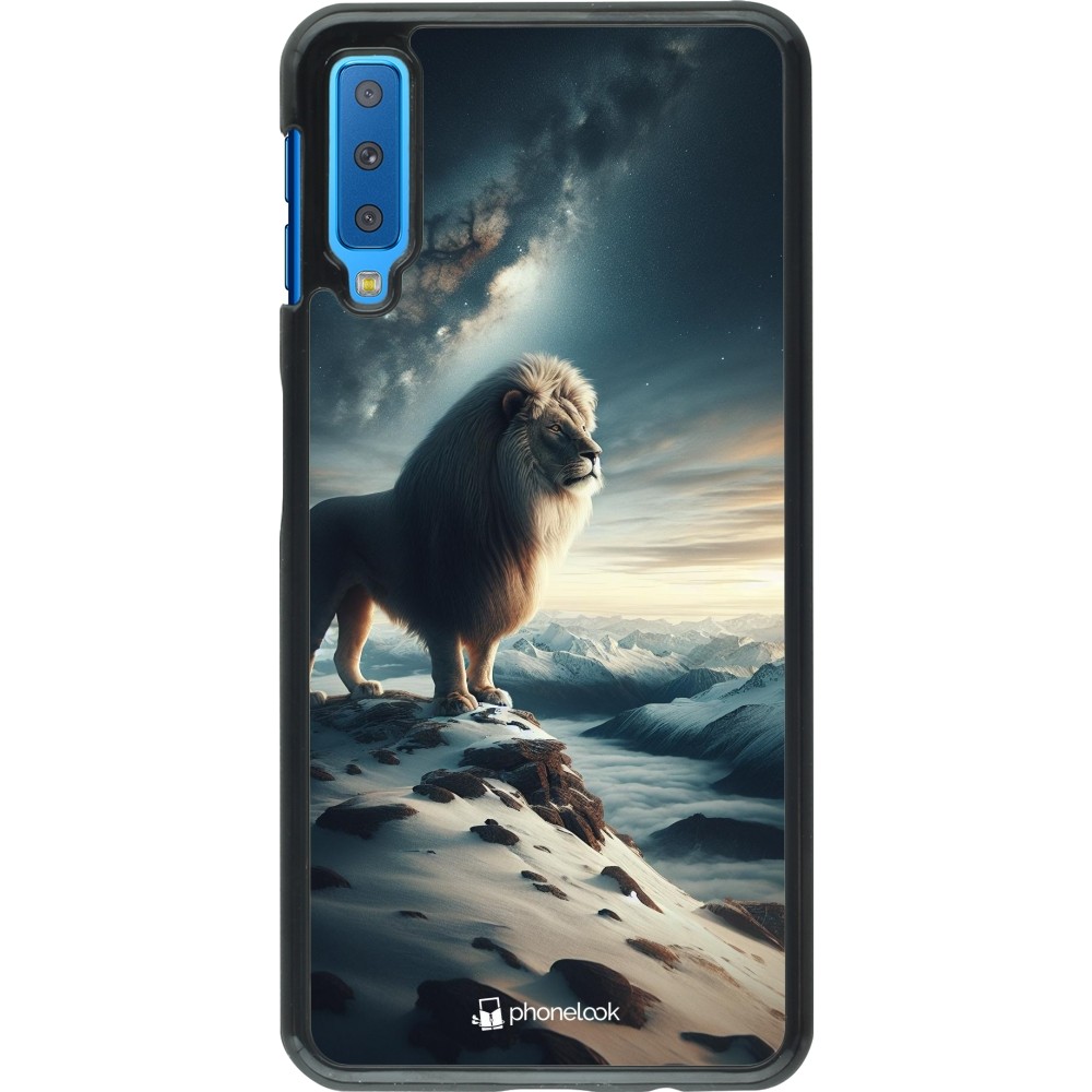 Coque Samsung Galaxy A7 - Le lion blanc