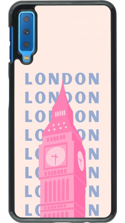 Coque Samsung Galaxy A7 - London Pink Print