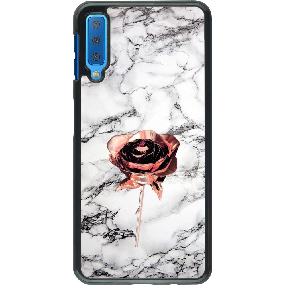 Coque Samsung Galaxy A7 - Marble Rose Gold