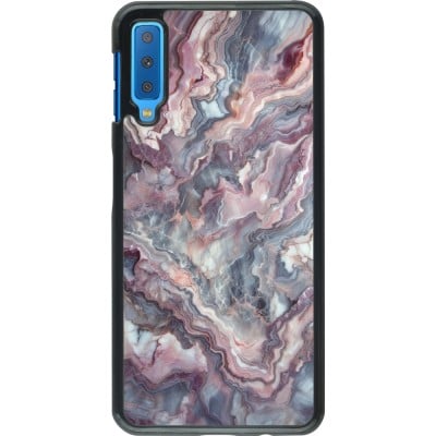 Coque Samsung Galaxy A7 - Marbre violette argentée