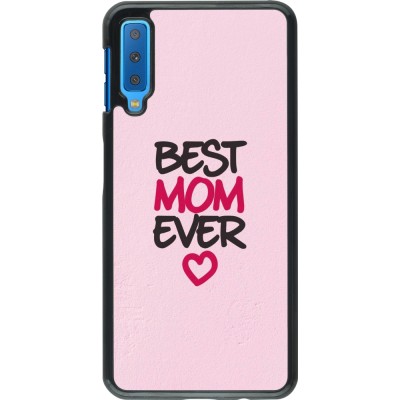 Coque Samsung Galaxy A7 - Mom 2023 best Mom ever pink