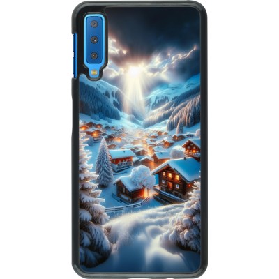 Coque Samsung Galaxy A7 - Mont Neige Lumière