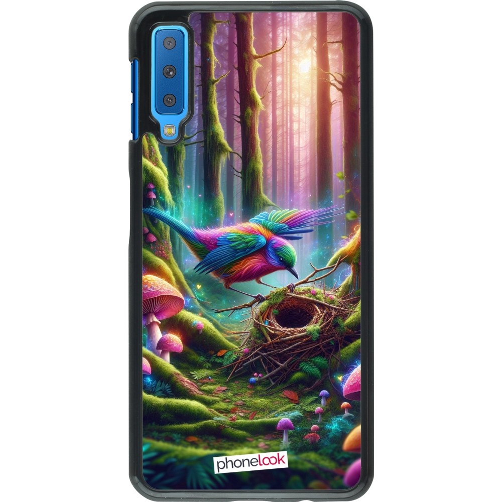 Coque Samsung Galaxy A7 - Oiseau Nid Forêt