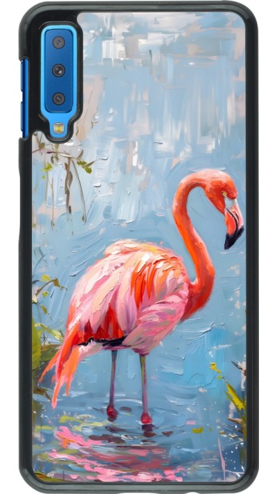 Coque Samsung Galaxy A7 - Paint Flamingo