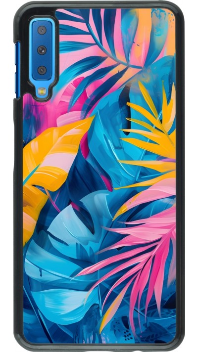 Coque Samsung Galaxy A7 - Palms Blue