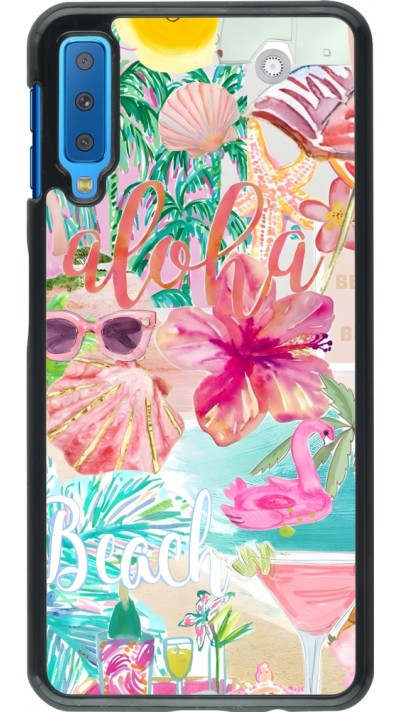 Coque Samsung Galaxy A7 - Preppy Collage Aloha