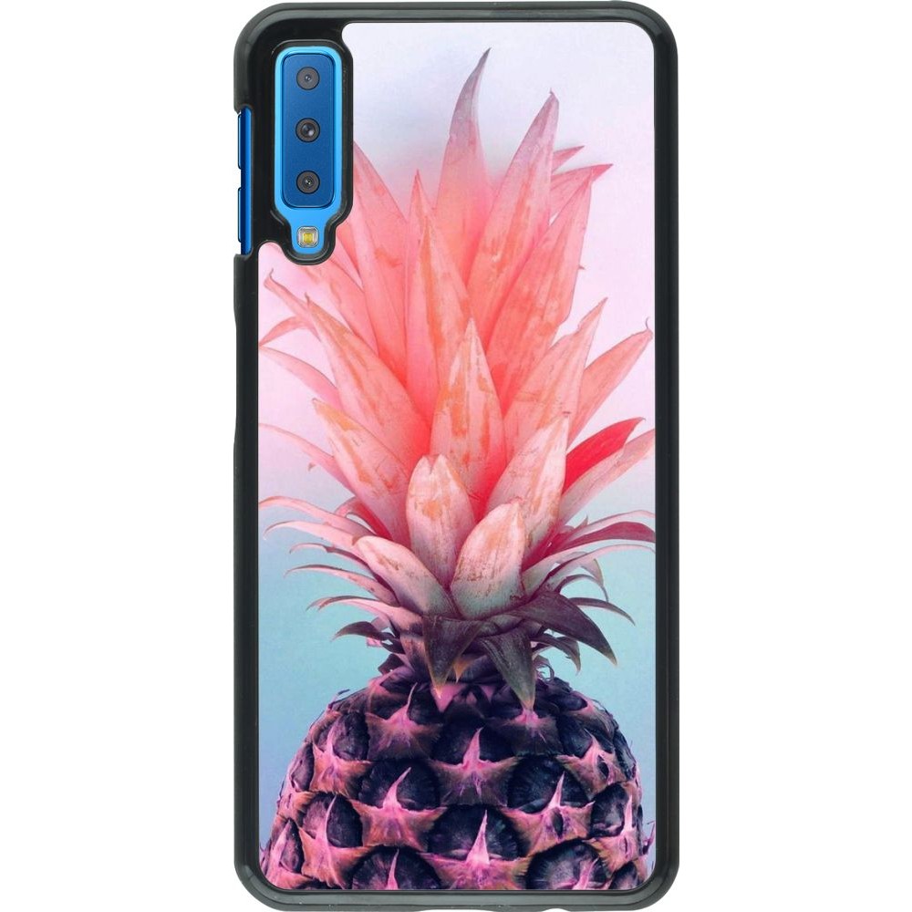 Coque Samsung Galaxy A7 - Purple Pink Pineapple