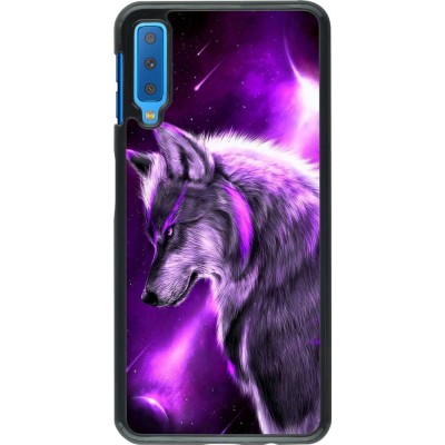 Coque Samsung Galaxy A7 - Purple Sky Wolf