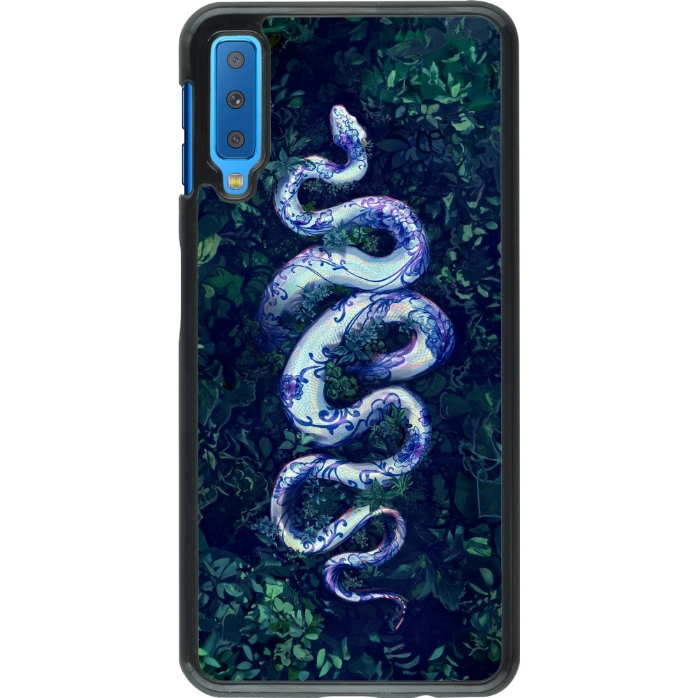 Coque Samsung Galaxy A7 - Serpent Blue Anaconda