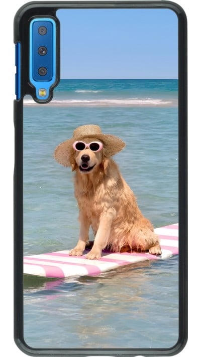 Coque Samsung Galaxy A7 - Summer Dog on Paddle