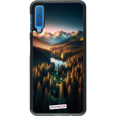 Coque Samsung Galaxy A7 - Sunset Forest Lake