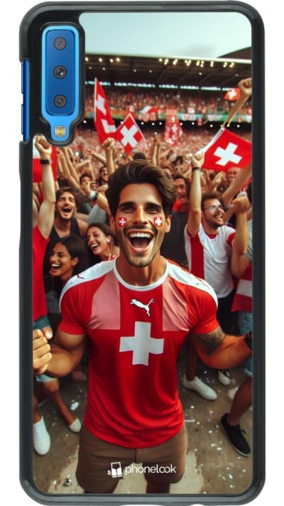 Coque Samsung Galaxy A7 - Supporter Suisse Euro 2024
