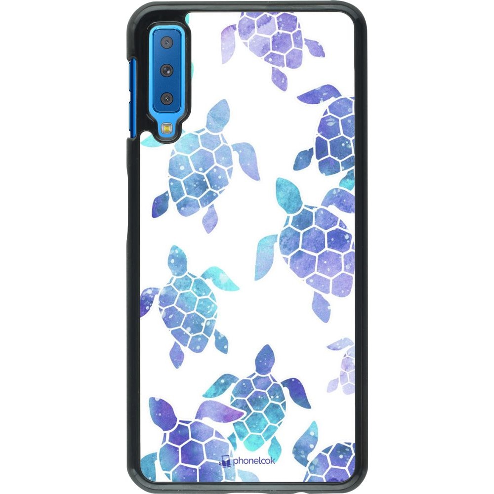 Coque Samsung Galaxy A7 - Turtles pattern watercolor