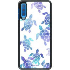 Coque Samsung Galaxy A7 - Turtles pattern watercolor