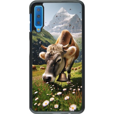 Coque Samsung Galaxy A7 - Vache montagne Valais