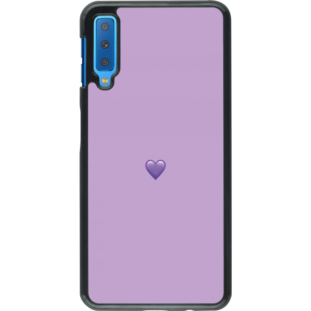 Coque Samsung Galaxy A7 - Valentine 2023 purpule single heart