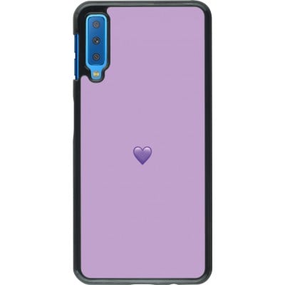 Coque Samsung Galaxy A7 - Valentine 2023 purpule single heart