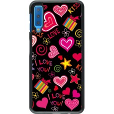 Coque Samsung Galaxy A7 - Valentine 2023 love symbols