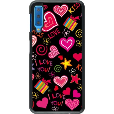 Coque Samsung Galaxy A7 - Valentine 2023 love symbols