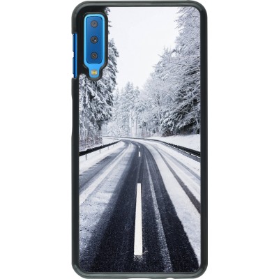 Coque Samsung Galaxy A7 - Winter 22 Snowy Road