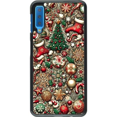 Coque Samsung Galaxy A7 - Noël 2023 micro pattern