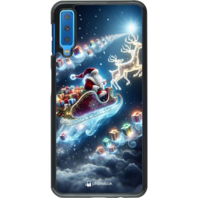 Coque Samsung Galaxy A7 - Noël 2023 Père Noël enchanté