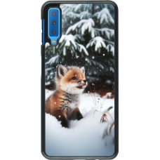 Coque Samsung Galaxy A7 - Noël 2023 Renardeau sapin