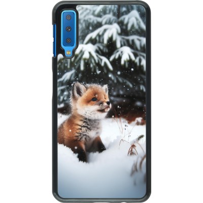 Coque Samsung Galaxy A7 - Noël 2023 Renardeau sapin