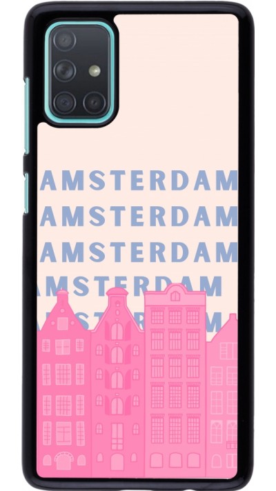 Coque Samsung Galaxy A71 - Amsterdam Pink Print