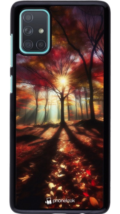 Coque Samsung Galaxy A71 - Automne doré glare