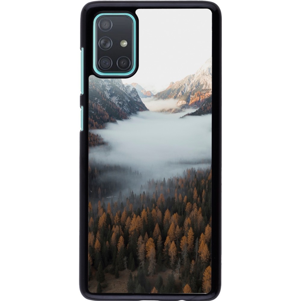 Samsung Galaxy A71 Case Hülle - Autumn 22 forest lanscape