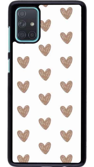 Coque Samsung Galaxy A71 - Autumn 2024 brown hearts