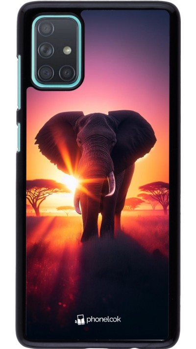 Coque Samsung Galaxy A71 - Elephant Sunrise Beauty