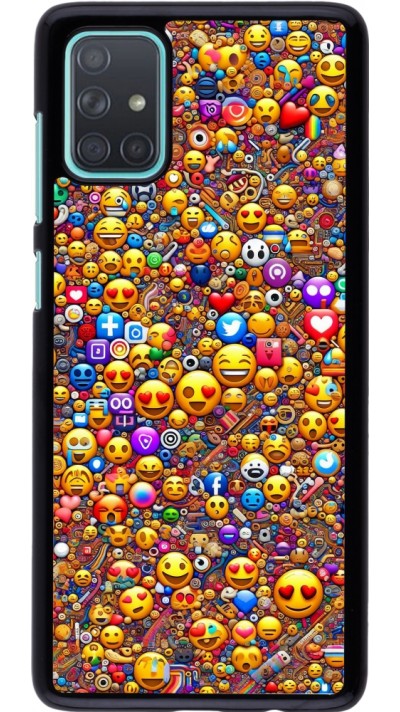 Coque Samsung Galaxy A71 - Emoji mixed