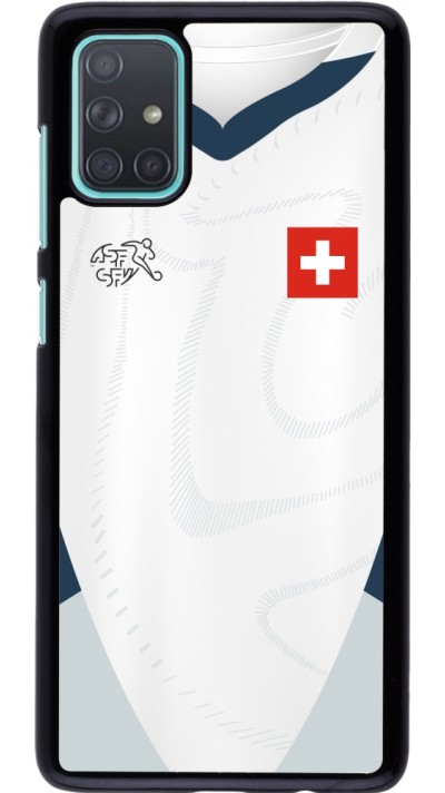 Coque Samsung Galaxy A71 - Maillot de football Suisse Extérieur personnalisable