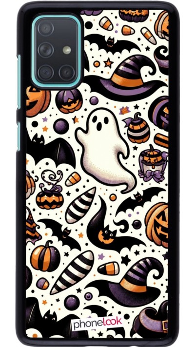 Coque Samsung Galaxy A71 - Halloween 2024 Cute Pattern