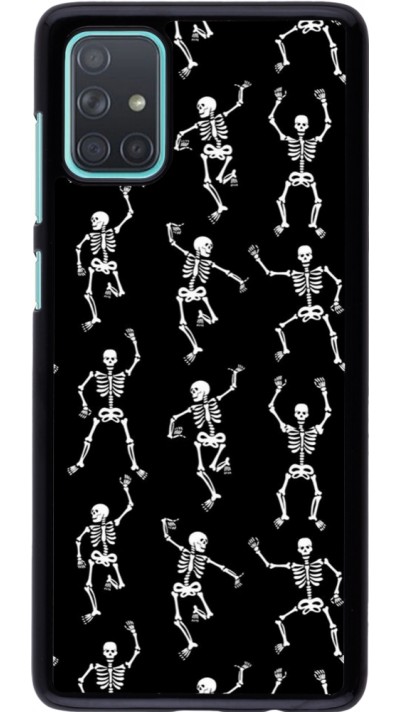 Coque Samsung Galaxy A71 - Halloween 2024 dancing skeleton