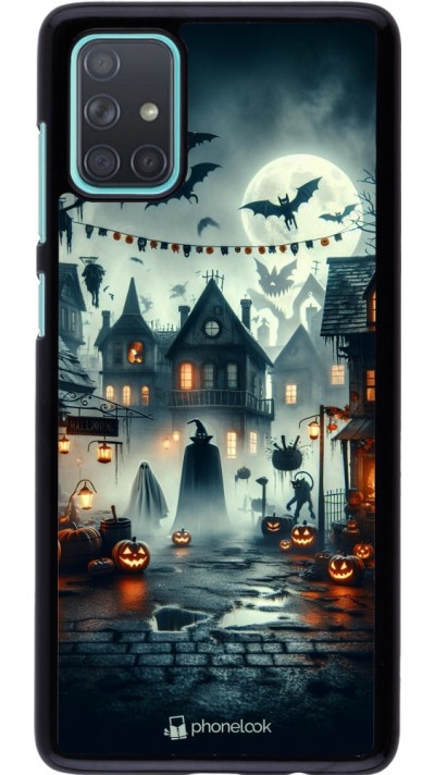 Coque Samsung Galaxy A71 - Halloween Spookville