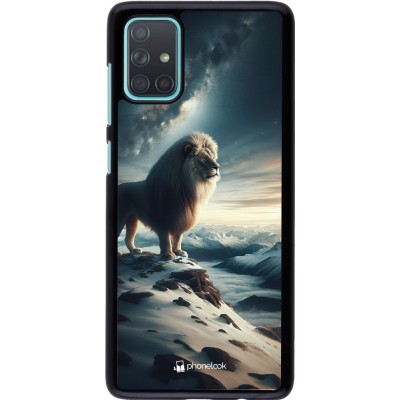 Coque Samsung Galaxy A71 - Le lion blanc