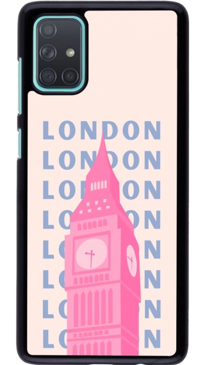 Coque Samsung Galaxy A71 - London Pink Print