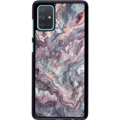 Coque Samsung Galaxy A71 - Marbre violette argentée