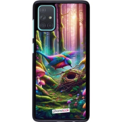 Coque Samsung Galaxy A71 - Oiseau Nid Forêt