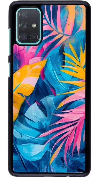 Coque Samsung Galaxy A71 - Palms Blue