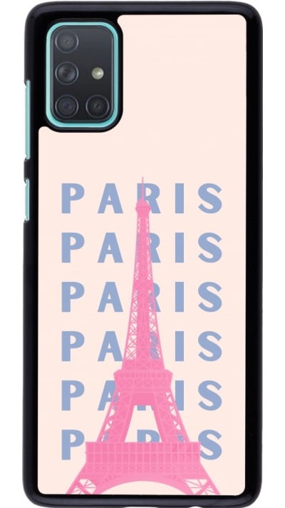 Coque Samsung Galaxy A71 - Paris Pink Print