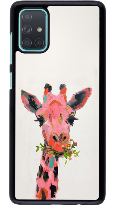 Coque Samsung Galaxy A71 - Pink Girafe Paint