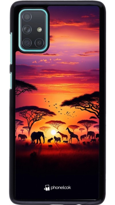 Coque Samsung Galaxy A71 - Safari sunset wildlife